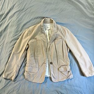 Beige Loft business casual dress jacket
